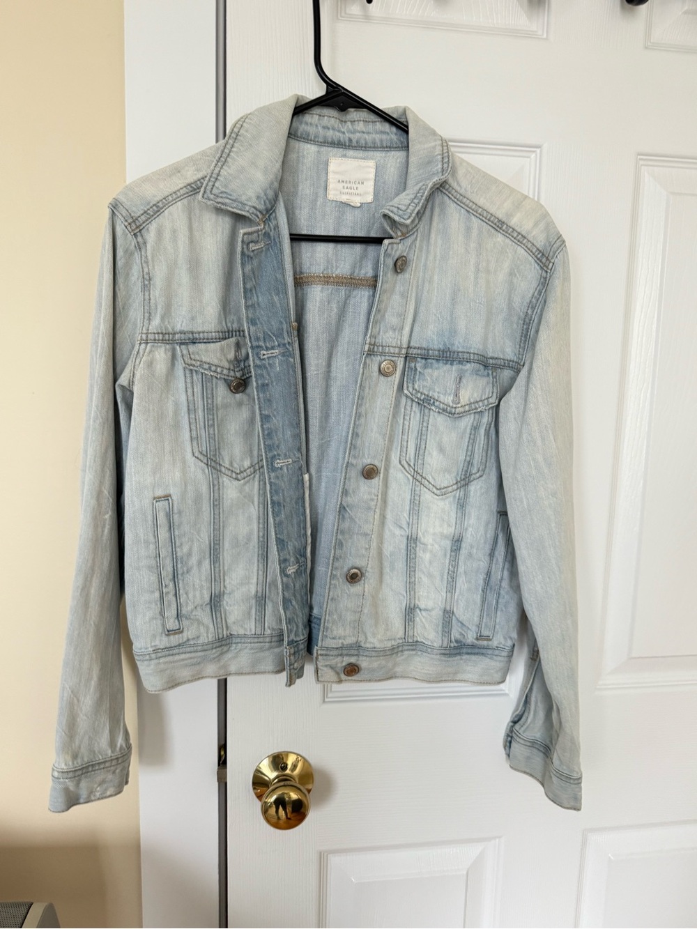 American Eagle Outfitters Light Blue Denim Jacket